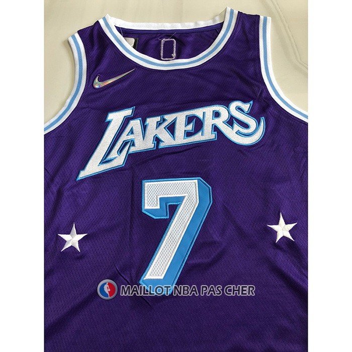 Maillot Los Angeles Lakers Carmelo Anthony NO 7 Ville 2021-22 Volet